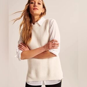 Abercrombie Cotton Blend Sweater Vest